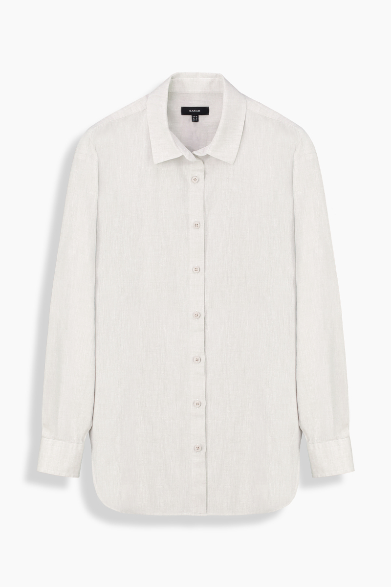 Laura Uzun Kol Ekru Gömlek - 1