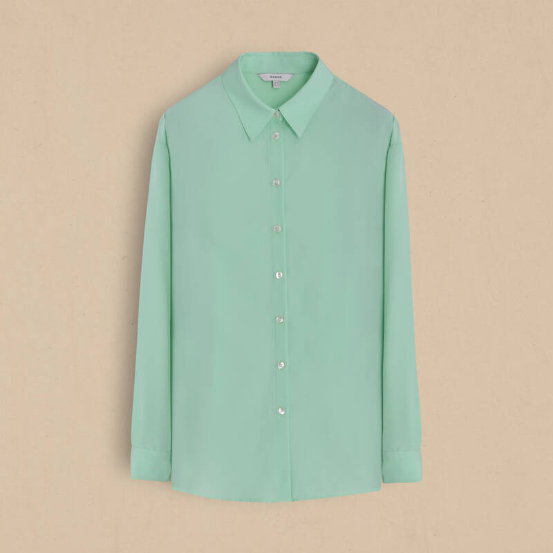 Laura Yeşil Kadın Gömlek - 1