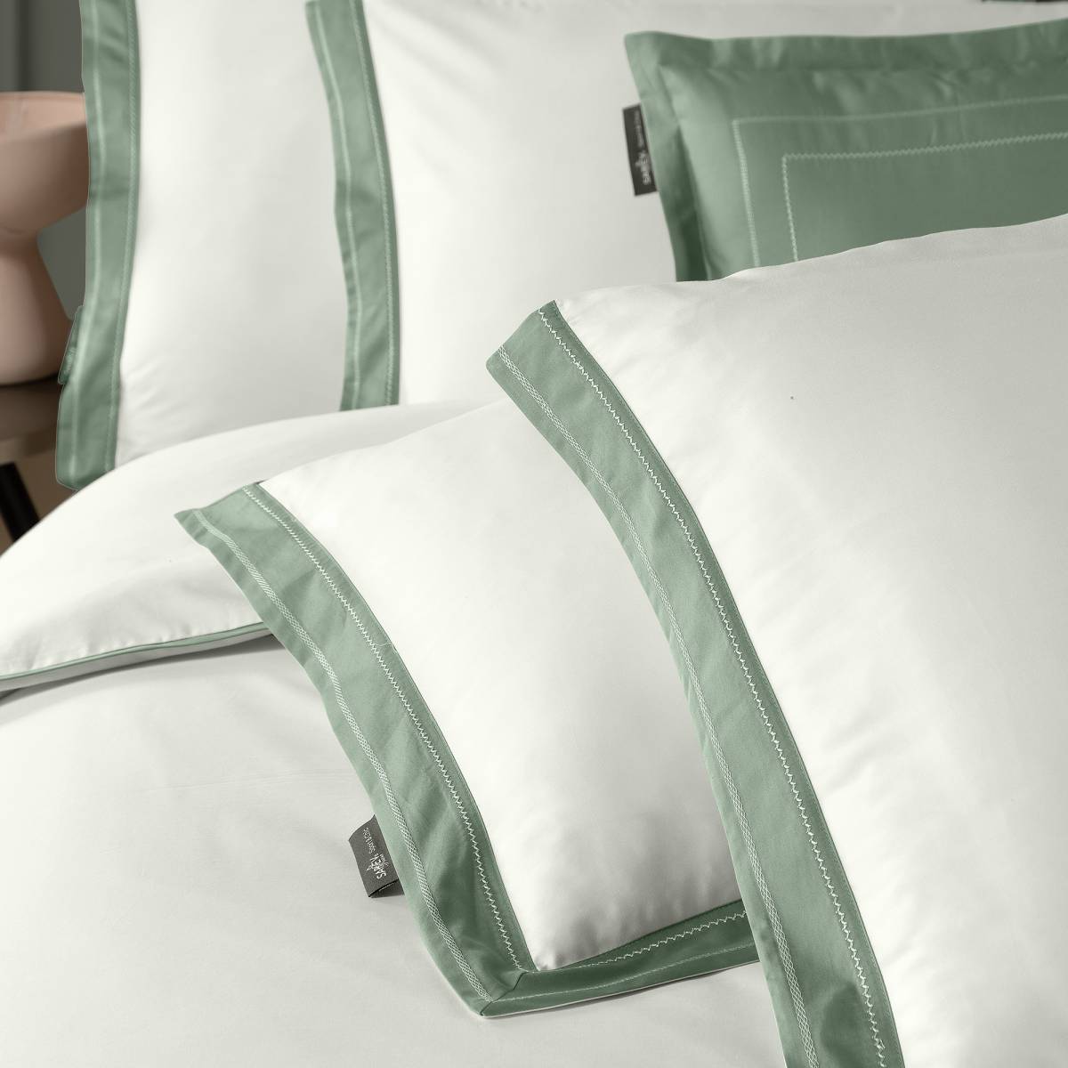 Layana Pamuk Saten Nevresim Takımı King Size Yeşil - 4