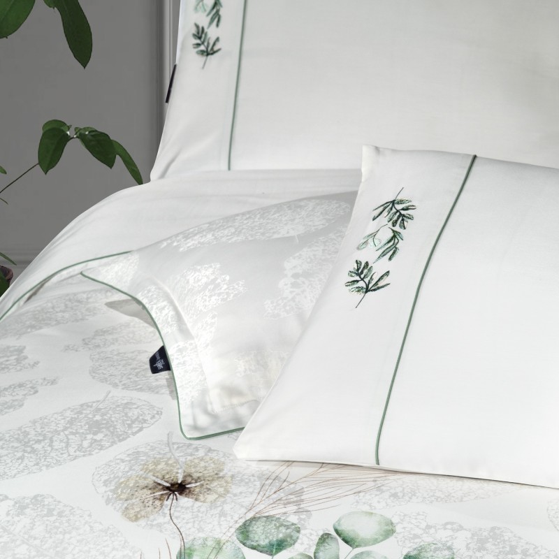 Leandra Pamuk Saten Nevresim Takımı Çift Kişilik - SAREV