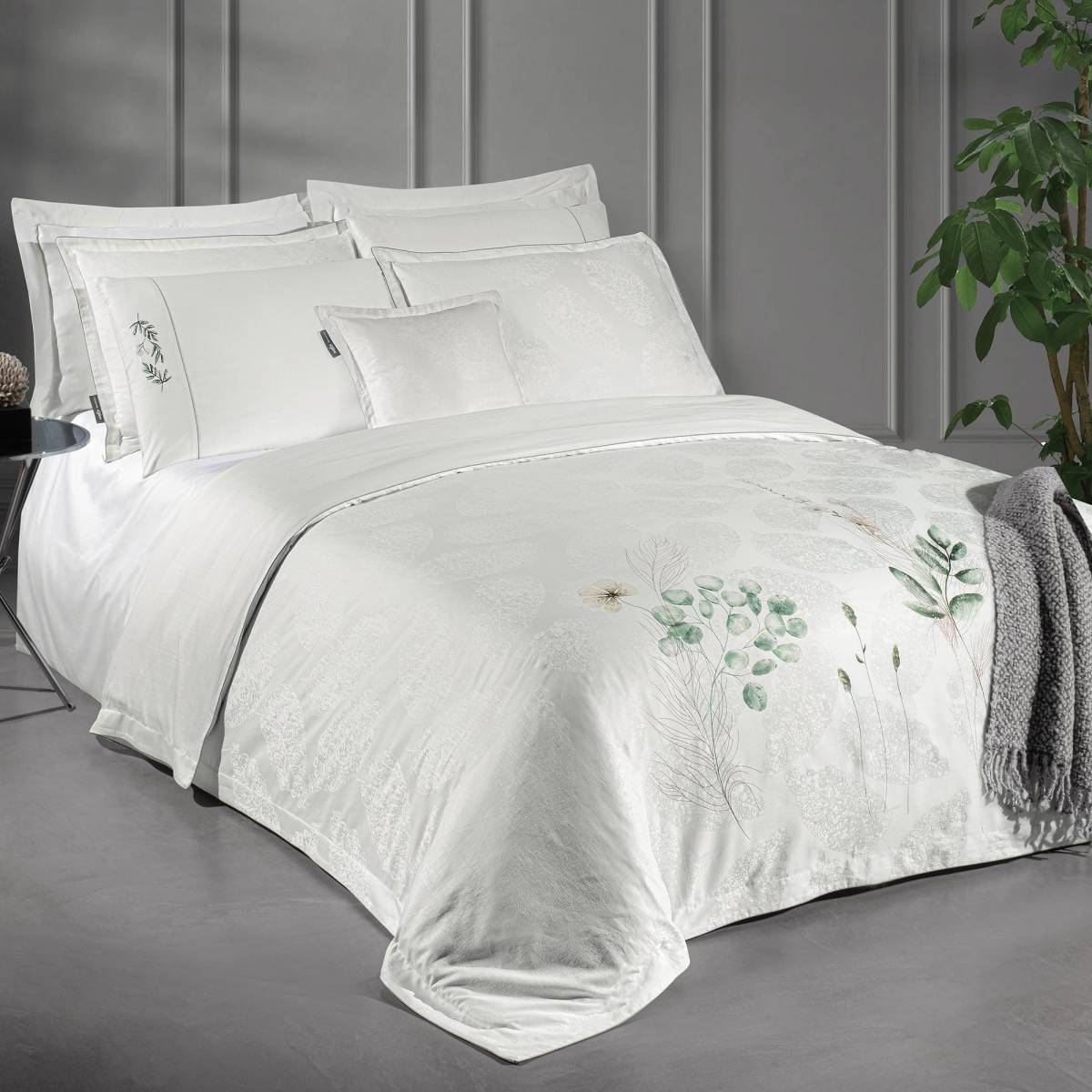 Leandra Pamuk Saten Nevresim Takımı King Size - 2