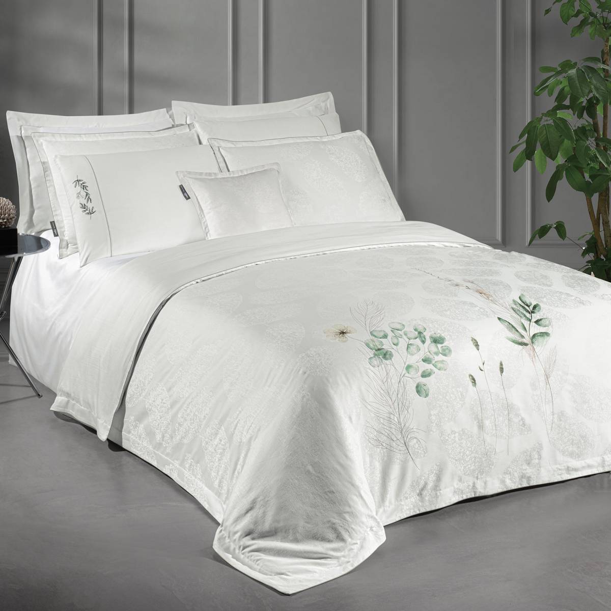 Leandra Pamuk Saten Nevresim Takımı King Size - 3