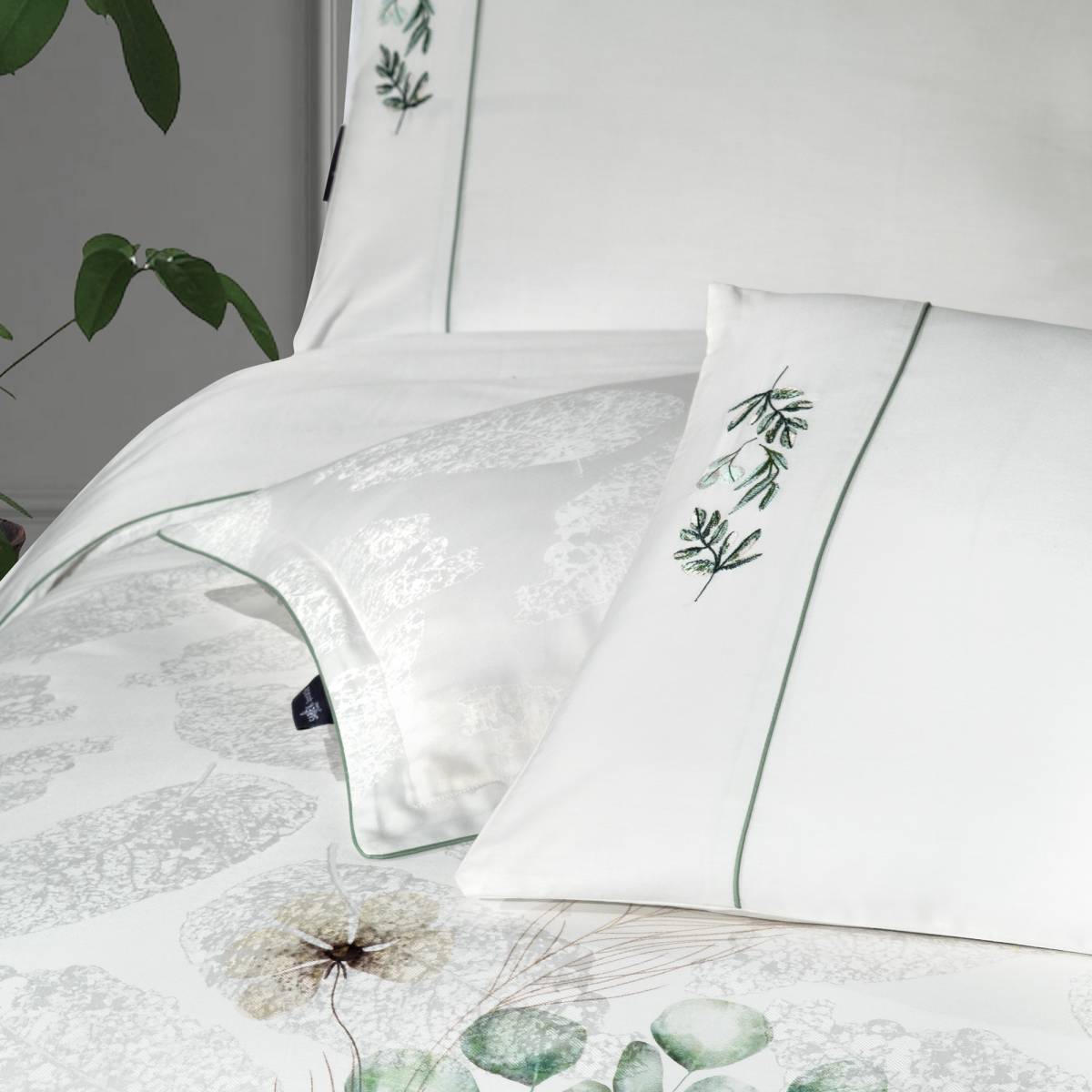 Leandra Pamuk Saten Nevresim Takımı King Size - 4