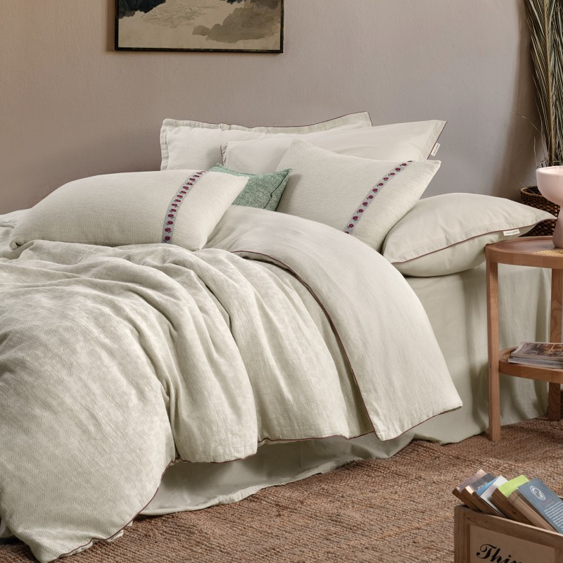 Lena Nevresim Takımı Çift Kişilik Bej - SAREV