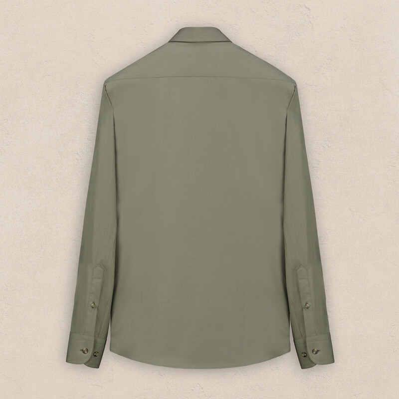 Lena Pamuklu Koyu Yeşil Gömlek - INTERVIEW