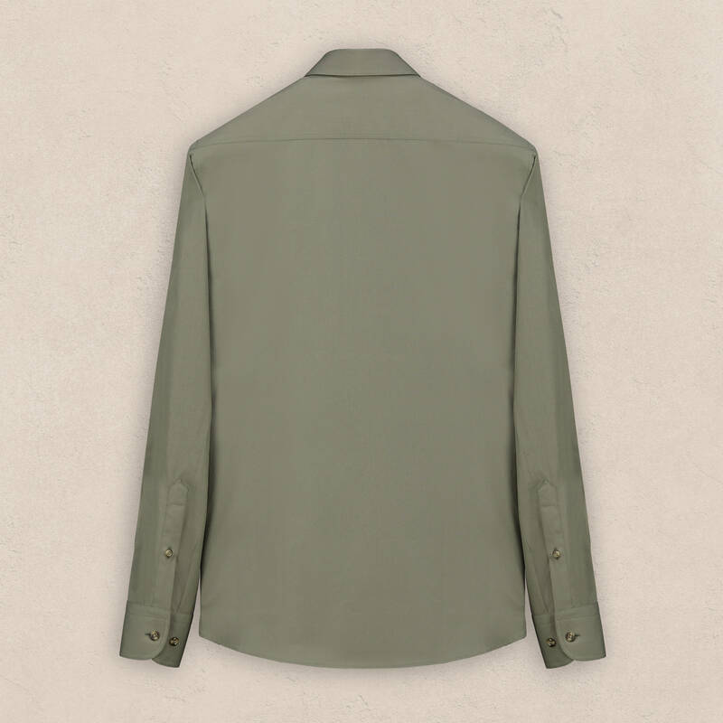 Lena Pamuklu Koyu Yeşil Gömlek - 2