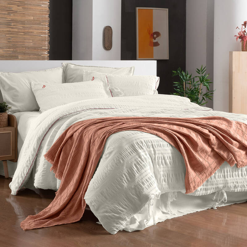 Leon Nevresim Takımı Tek Kişilik Beyaz - 1