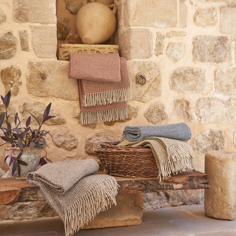 Lerna Throw Mavi - SAREV