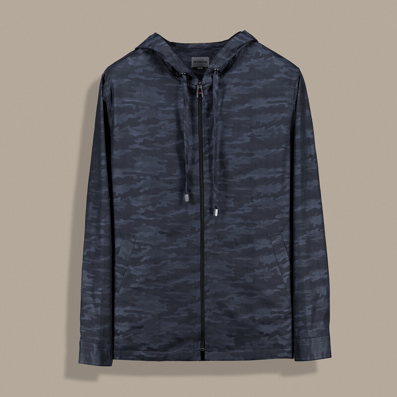 Leus Uzun Kol Antrasit Desenli Gömlek 