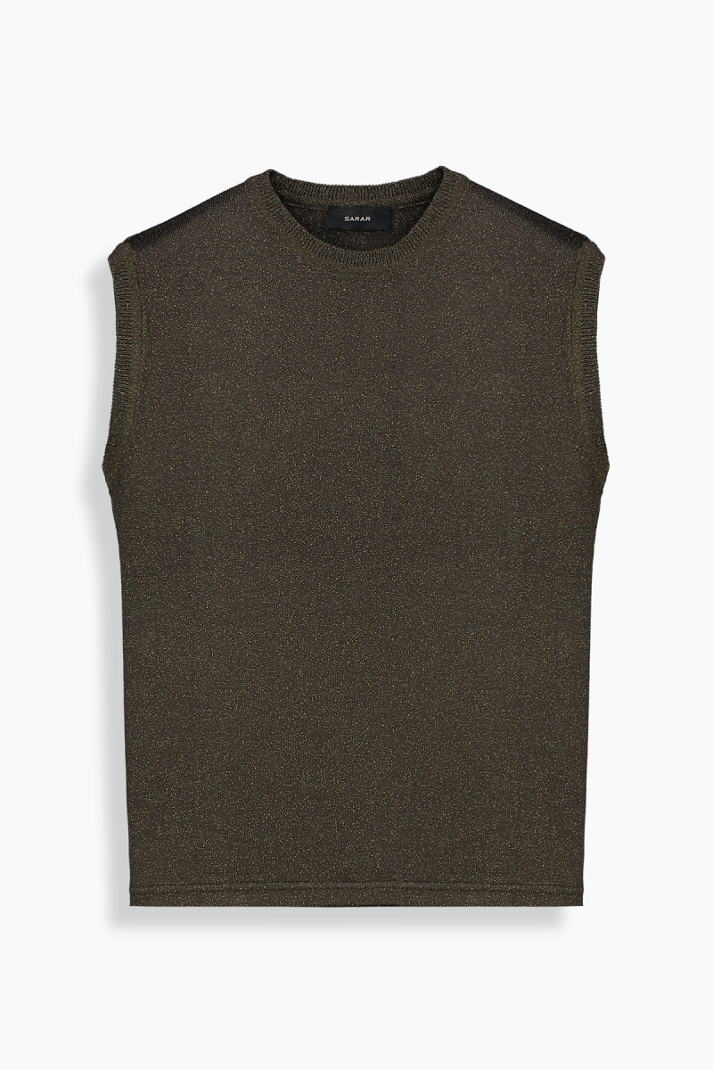 Lina Simli Haki Triko Bluz - 1