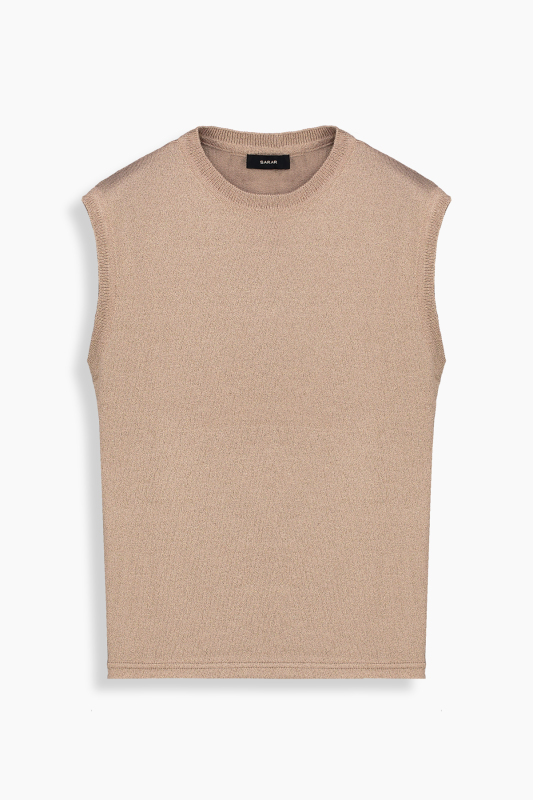 Lina Simli Açık Pembe Triko Bluz 