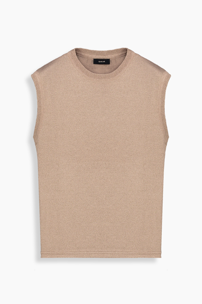 Lina Simli Açık Pembe Triko Bluz - 1