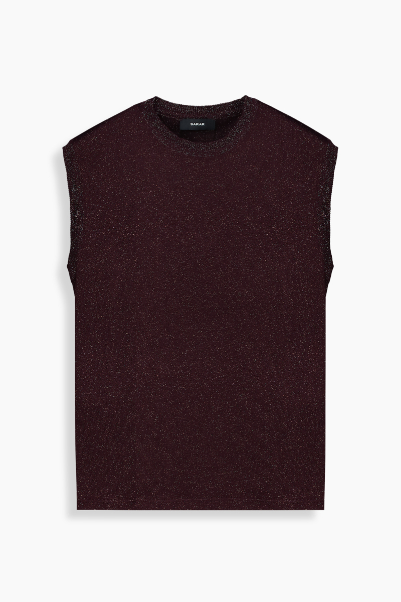 Lina Simli Bordo Triko Bluz - 1