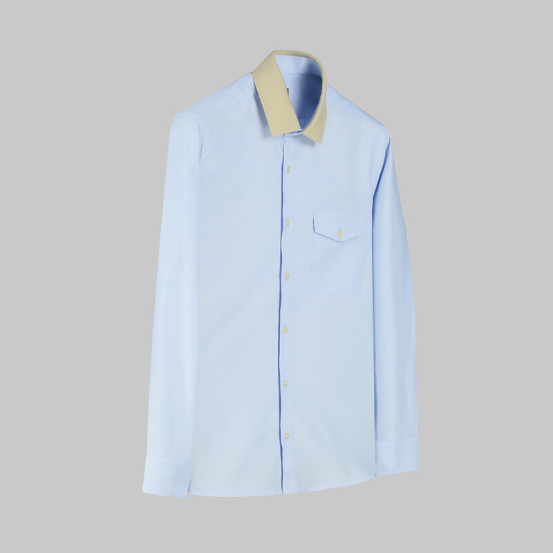 Liona Uzun Kol Açık Mavi Gömlek 