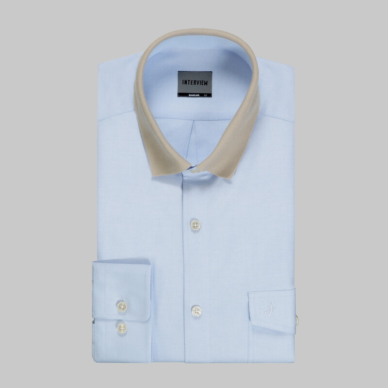 Liona Uzun Kol Açık Mavi Gömlek - INTERVIEW