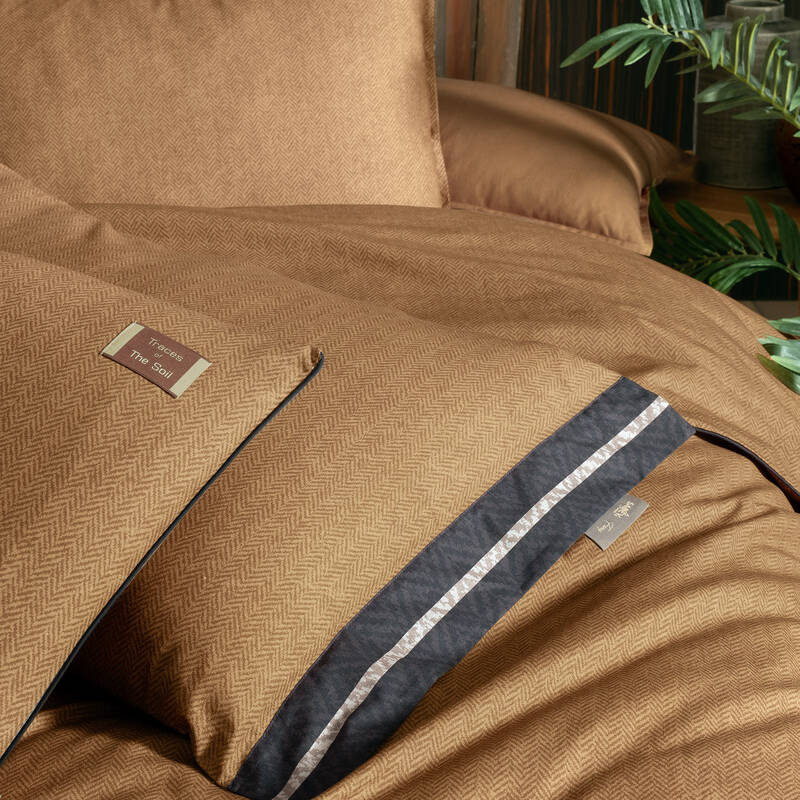 Loamy Fancy Çift Kişilik Taba Nevresim Takımı - 3