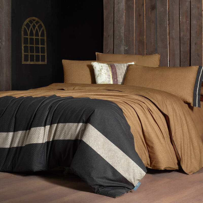 Loamy Fancy Nevresim Takımı Çift Kişilik Taba - 2