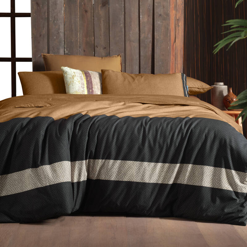 Loamy Fancy Nevresim Takımı Çift Kişilik Taba - 2