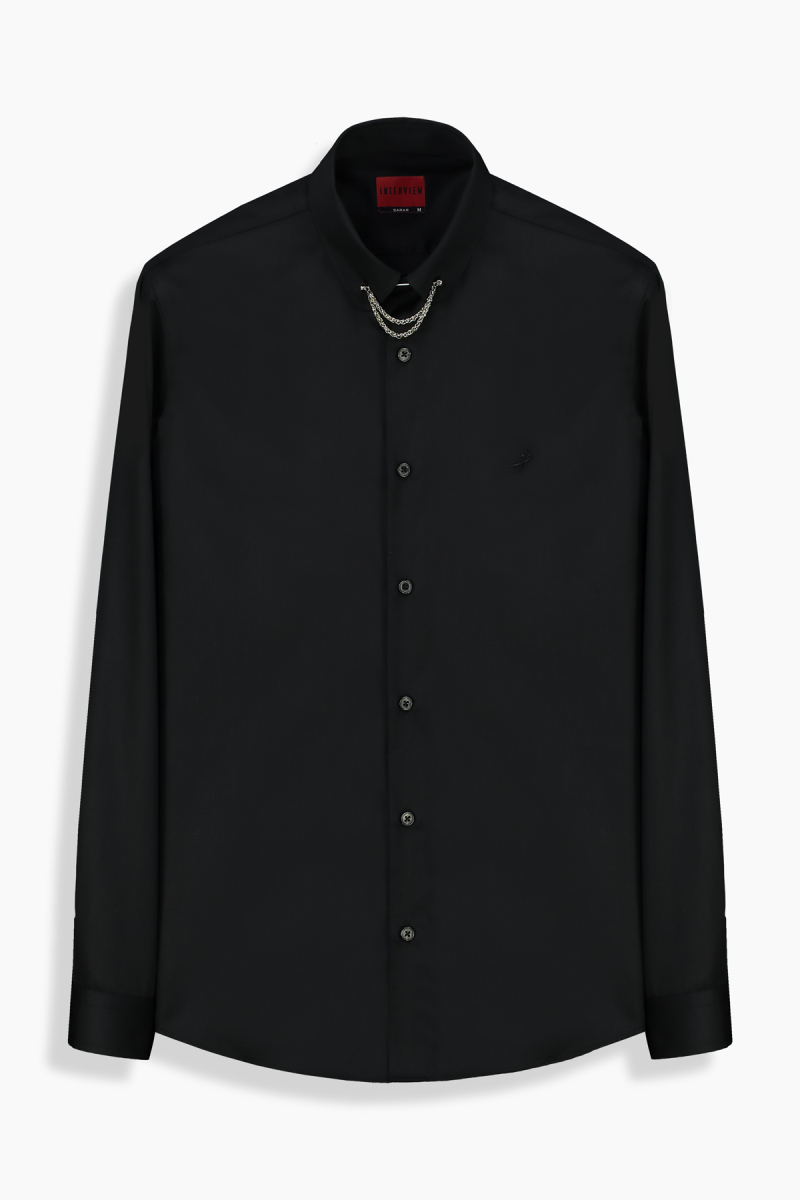 Lombardi Soho Uzun Kol Siyah Gömlek - 1