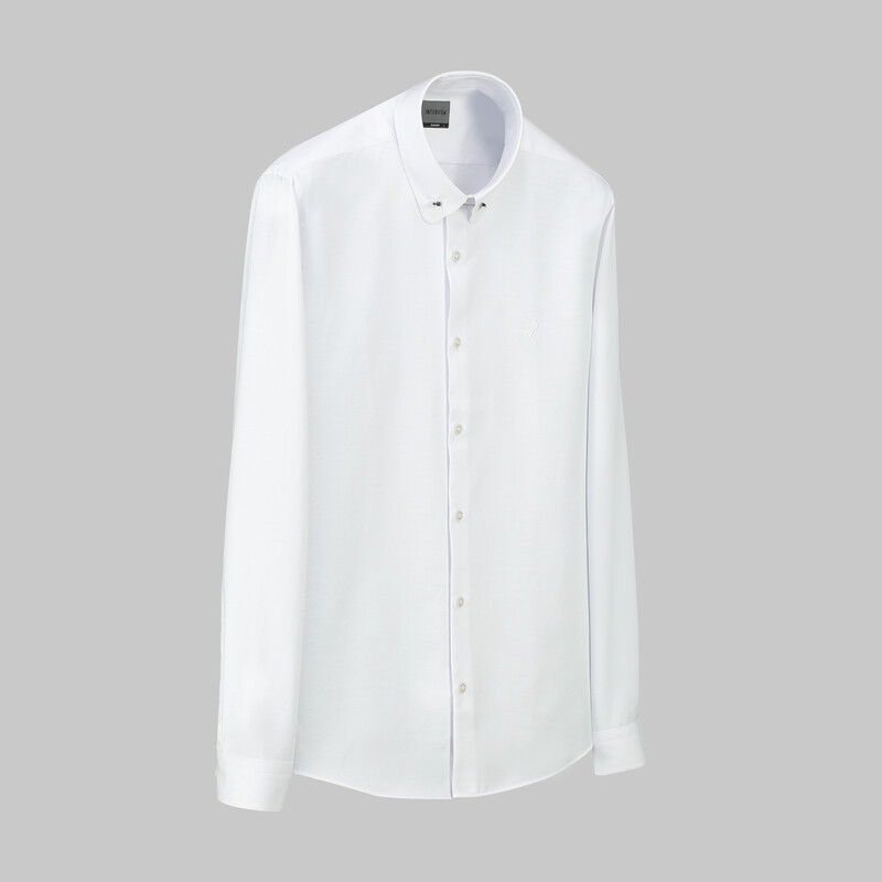 Lombardi Soho Erkek Beyaz Gömlek - INTERVIEW