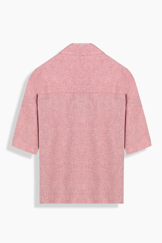 Lori Kadın Kısa Kol Kırmızı Gömlek - SARAR WOMAN