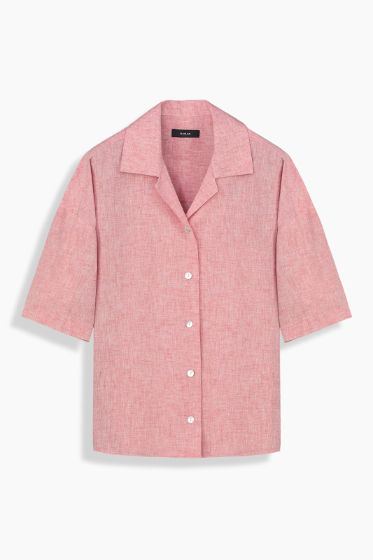 Lori Kadın Kısa Kol Kırmızı Gömlek - SARAR WOMAN