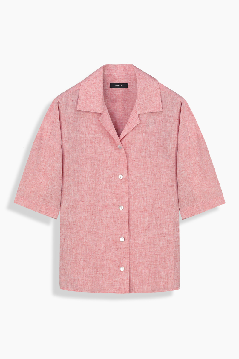 Lori Kadın Kısa Kol Kırmızı Gömlek - 1