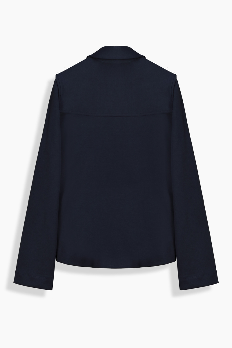 Luca Polo Yaka Lacivert Sweatshirt - 2