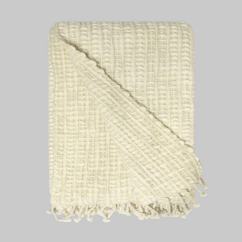 Luciano Ekru Throw - 1