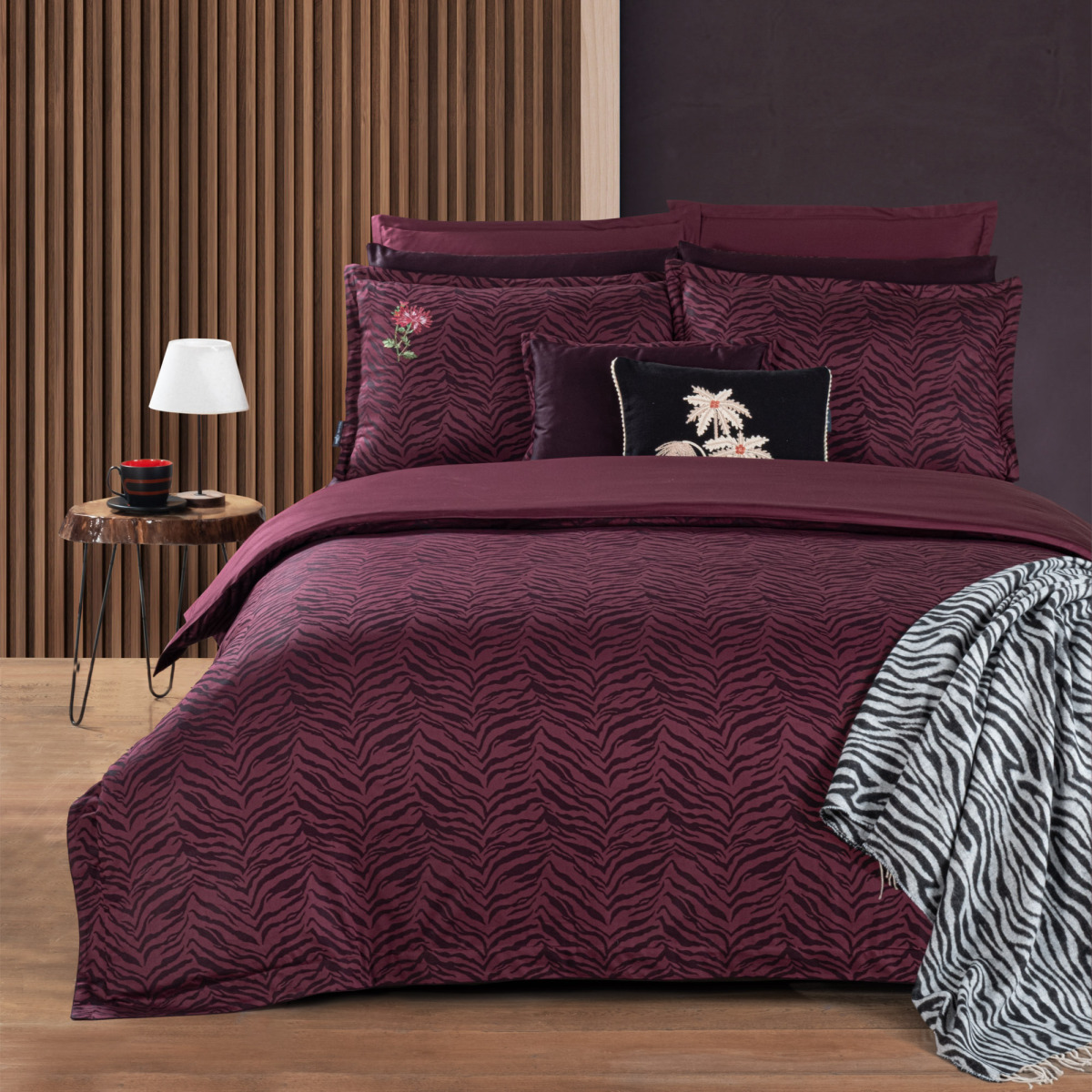 Luinda Pamuk Saten Nevresim Takımı King Size - 1