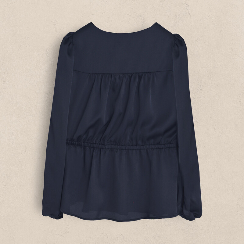 Lydia Lacivert Bluz - SARAR WOMAN