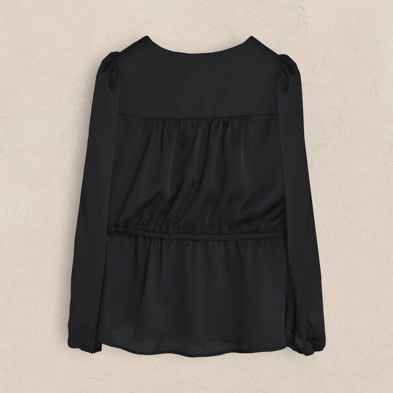 Lydia Siyah Bluz - 2