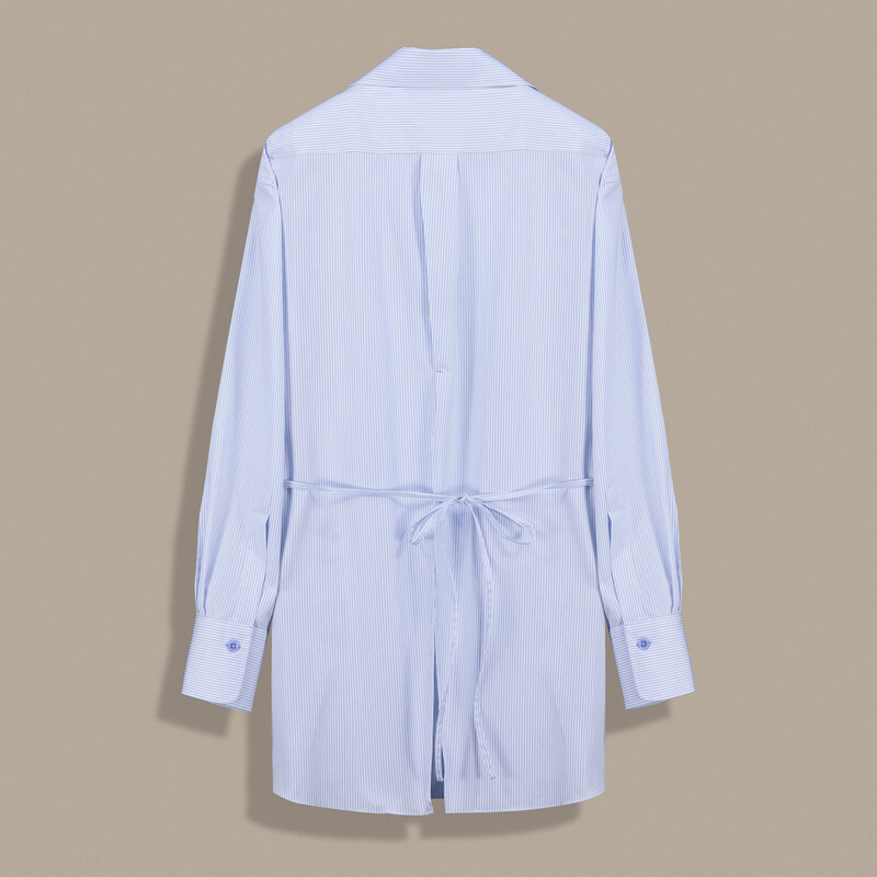 Macon Mavi Uzun Kol Gömlek - SARAR WOMAN