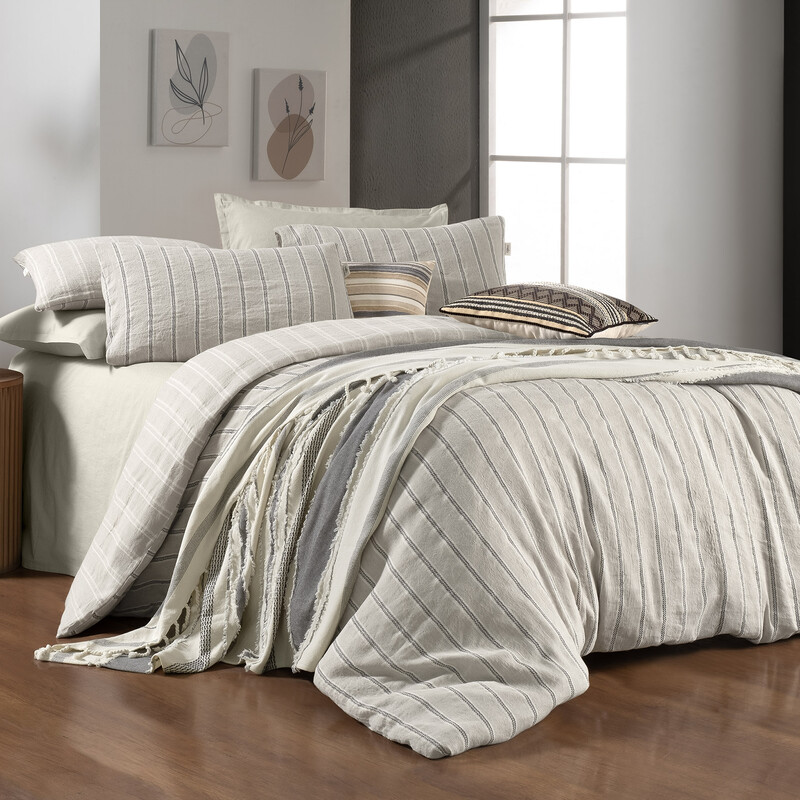 Madrid Çift Kişilik Bej Nevresim Takımı 