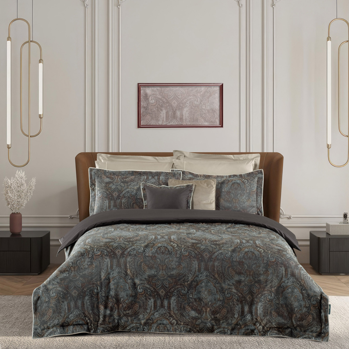 Magnes Jakarlı Nevresim Takımı King Size - 1