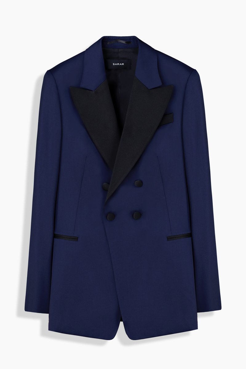 Mara Açık Lacivert Smokin Ceket - 1