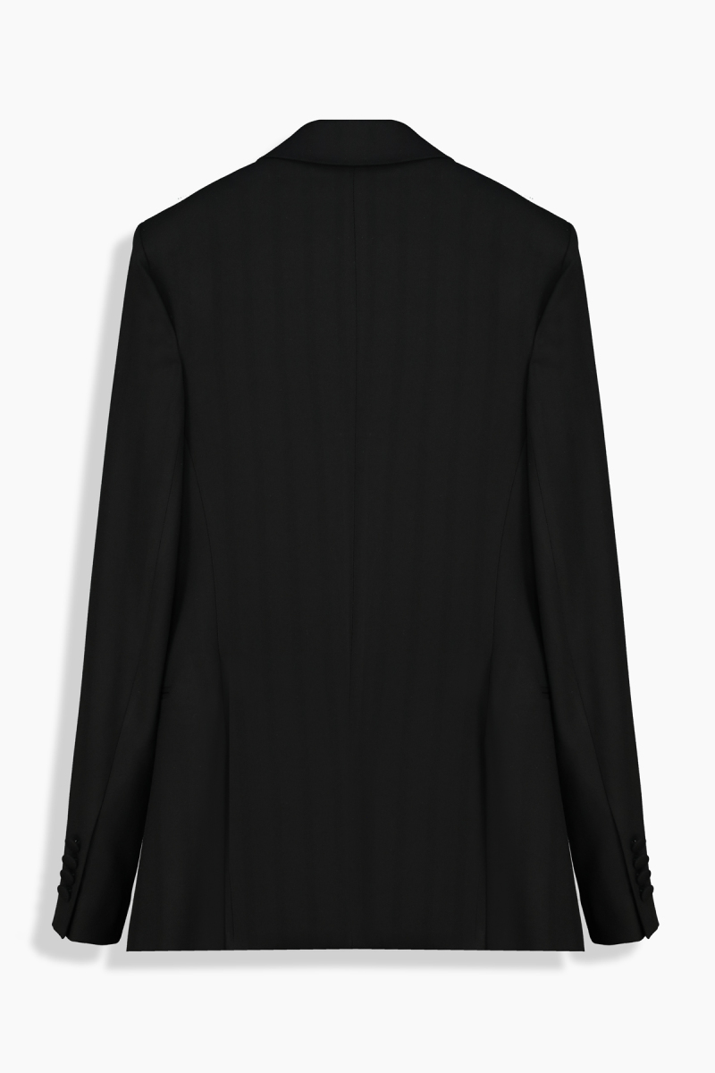 Mara Çizgili Siyah Ceket - 2