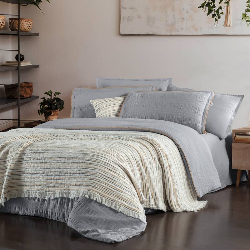 Mare Gri Yatak Örtüsü ve Nevresim Takımı - 2