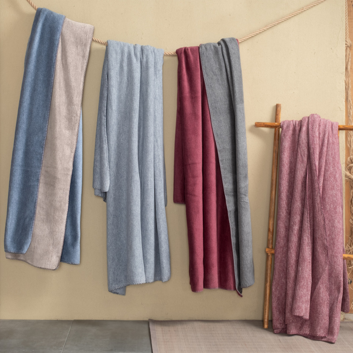 Maren Battaniye Çift Kişilik Mocha - 2