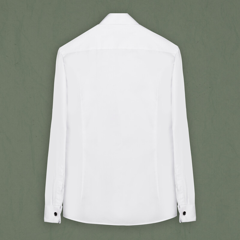 Marie Geniş Manşet Yedek Yakalı Smokin Gömlek - INTERVIEW