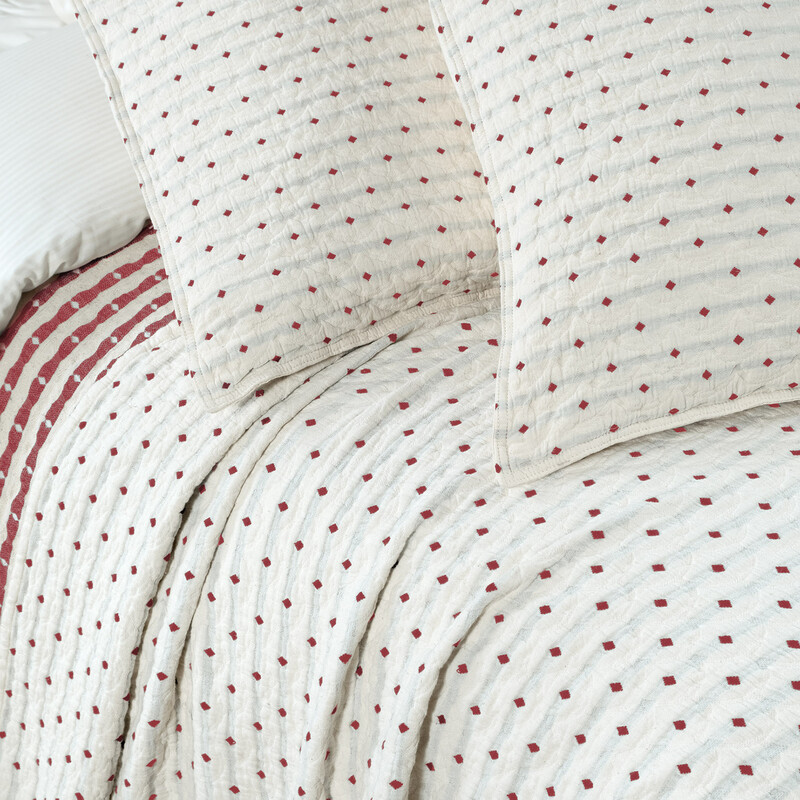 Marvin Yatak Örtüsü Seti Çift Kişilik Kırmızı - SAREV