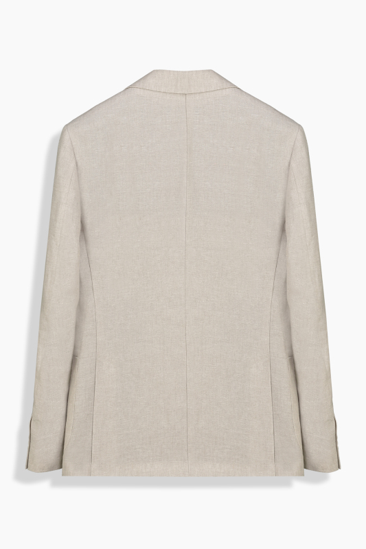 Mata Ekstra Slim Bej Keten Ceket - INTERVIEW