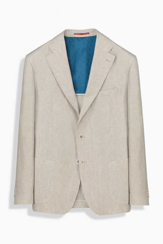 Mata Ekstra Slim Bej Keten Ceket - INTERVIEW