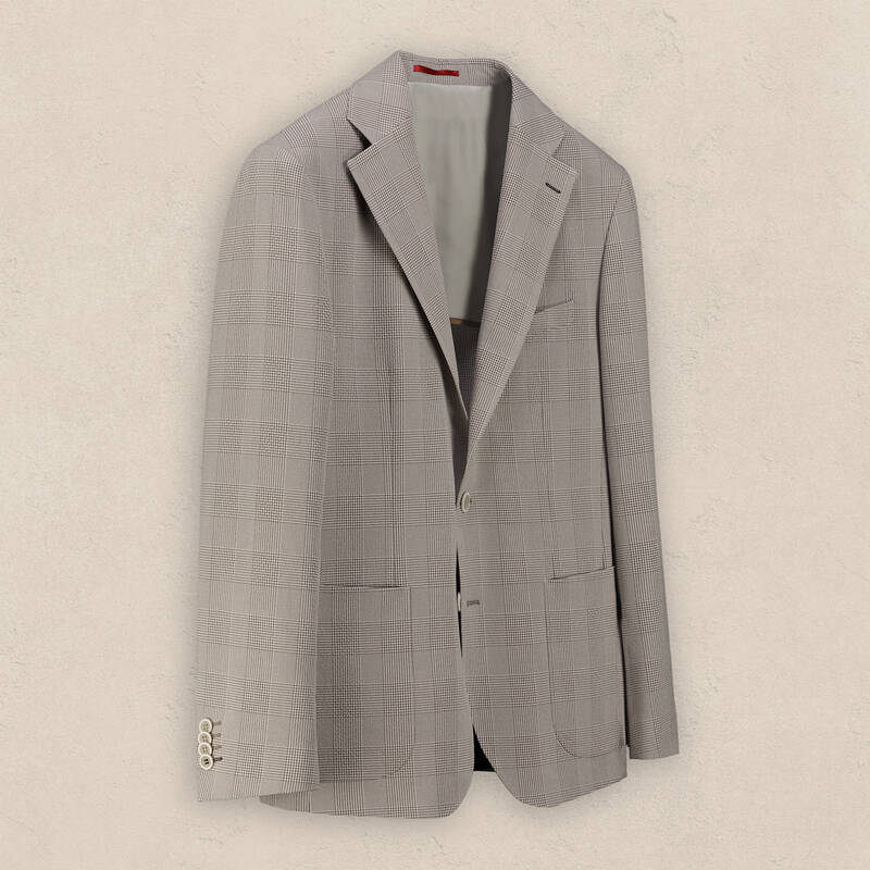 Mata Ekstra Slim Kareli Açık Kahverengi Ceket - 2