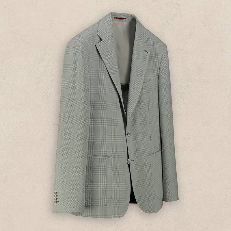 Mata Ekstra Slim Kareli Açık Yeşil Ceket - 2