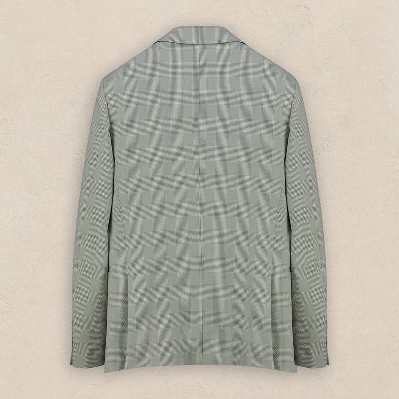 Mata Ekstra Slim Kareli Açık Yeşil Ceket - 3