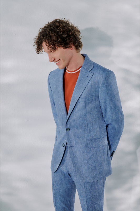 Mata Resta Slim Fit Açık Mavi Takım Elbise - INTERVIEW