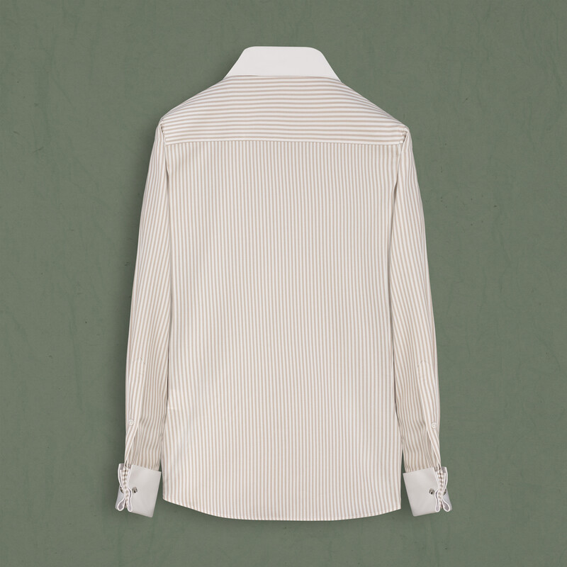 Matilda Çizgili Pudra Gömlek - SARAR WOMAN