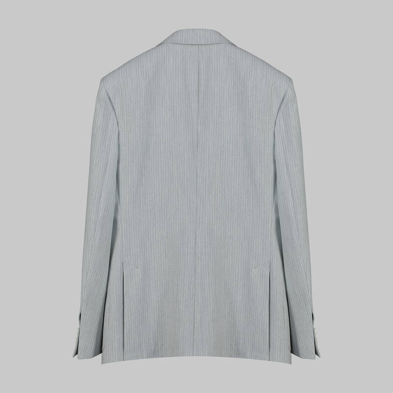 Matteo Ekstra Slim Açık Gri Ceket - 2