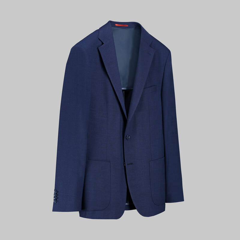 Matteo Dokulu Ekstra Slim Fit Açık Lacivert Ceket - 2